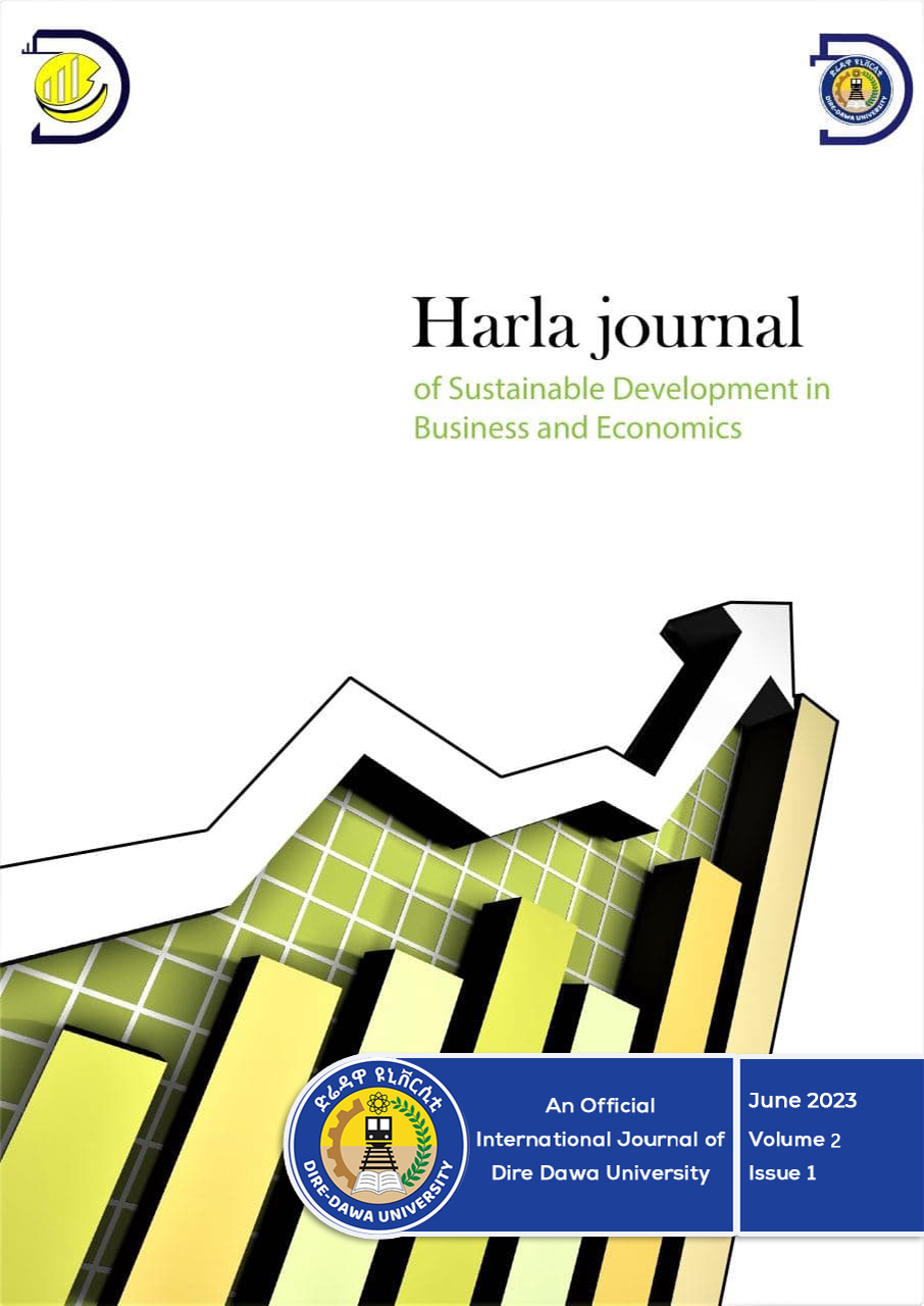 Harla Journal of Sustainable Development in Business and Economics Volume 2 Issue !